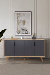 Hanah Home Sırma 4516 Roble Zafiro y Antracita